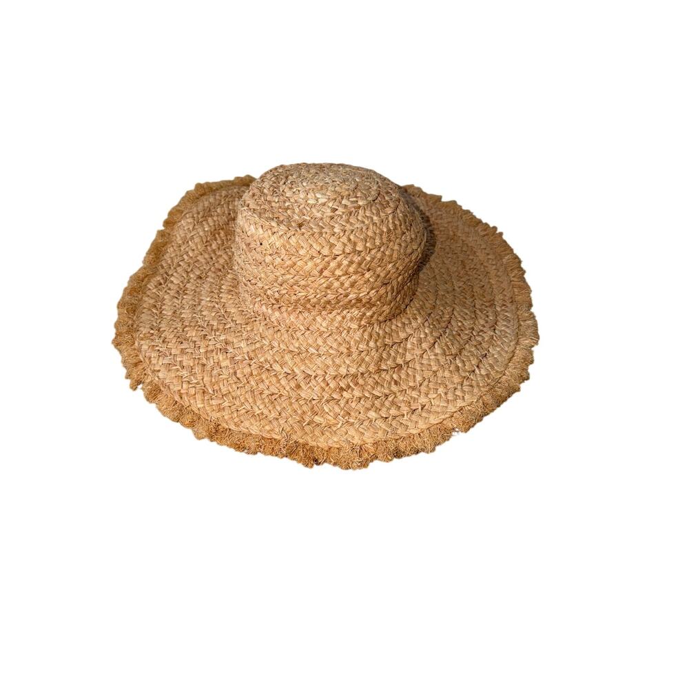 NWT Pacsun Tan 100% Staw Cowboy Farmers Beach Floppy Hat One Size